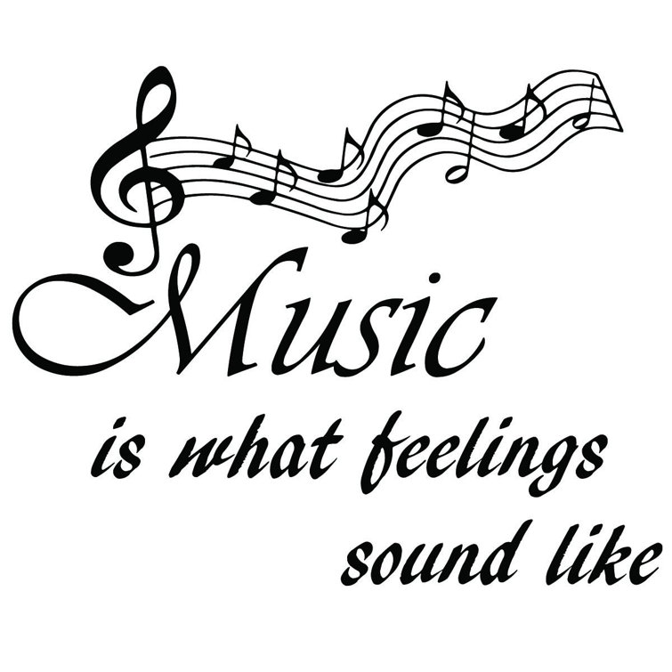 Winston Porter Music Is What Feelings Sound Like Quotes Wall Decal